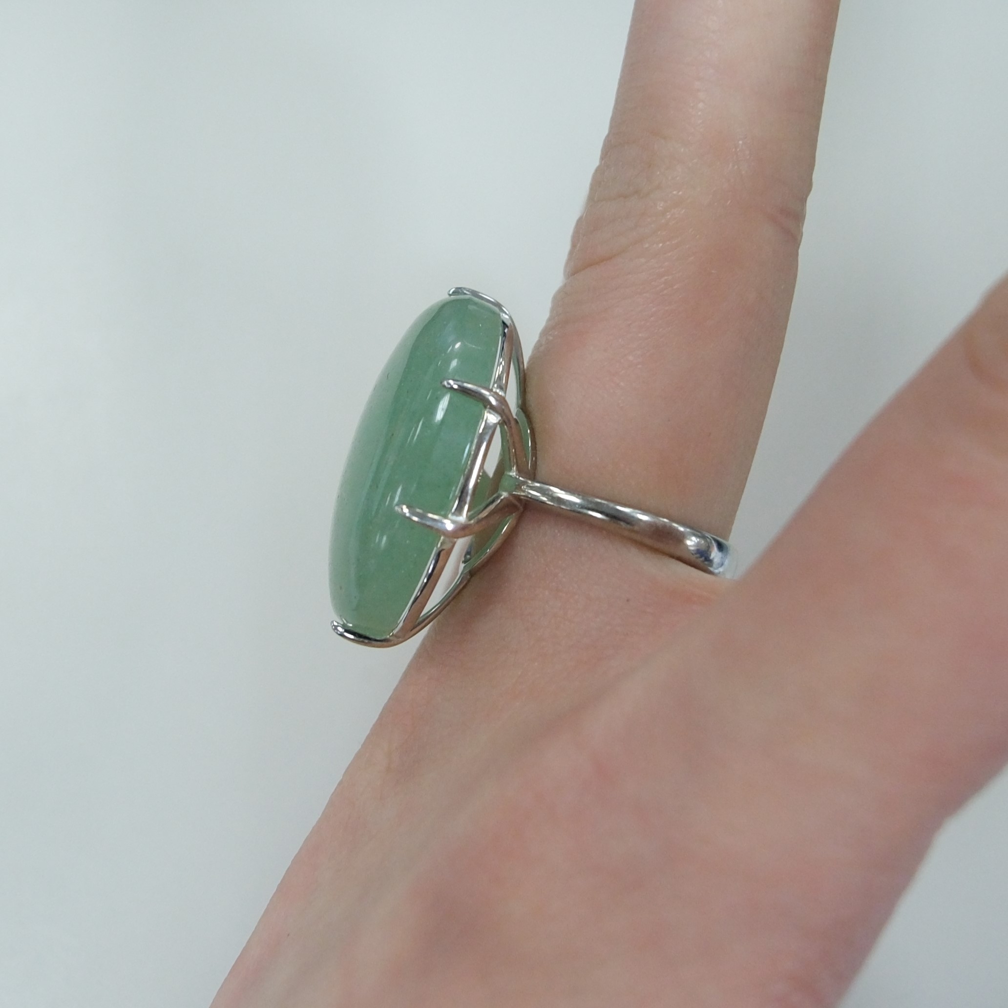 Серебряное кольцо с авантюрином